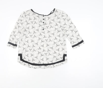Womens UK Size 12 Warehouse White  Blouse