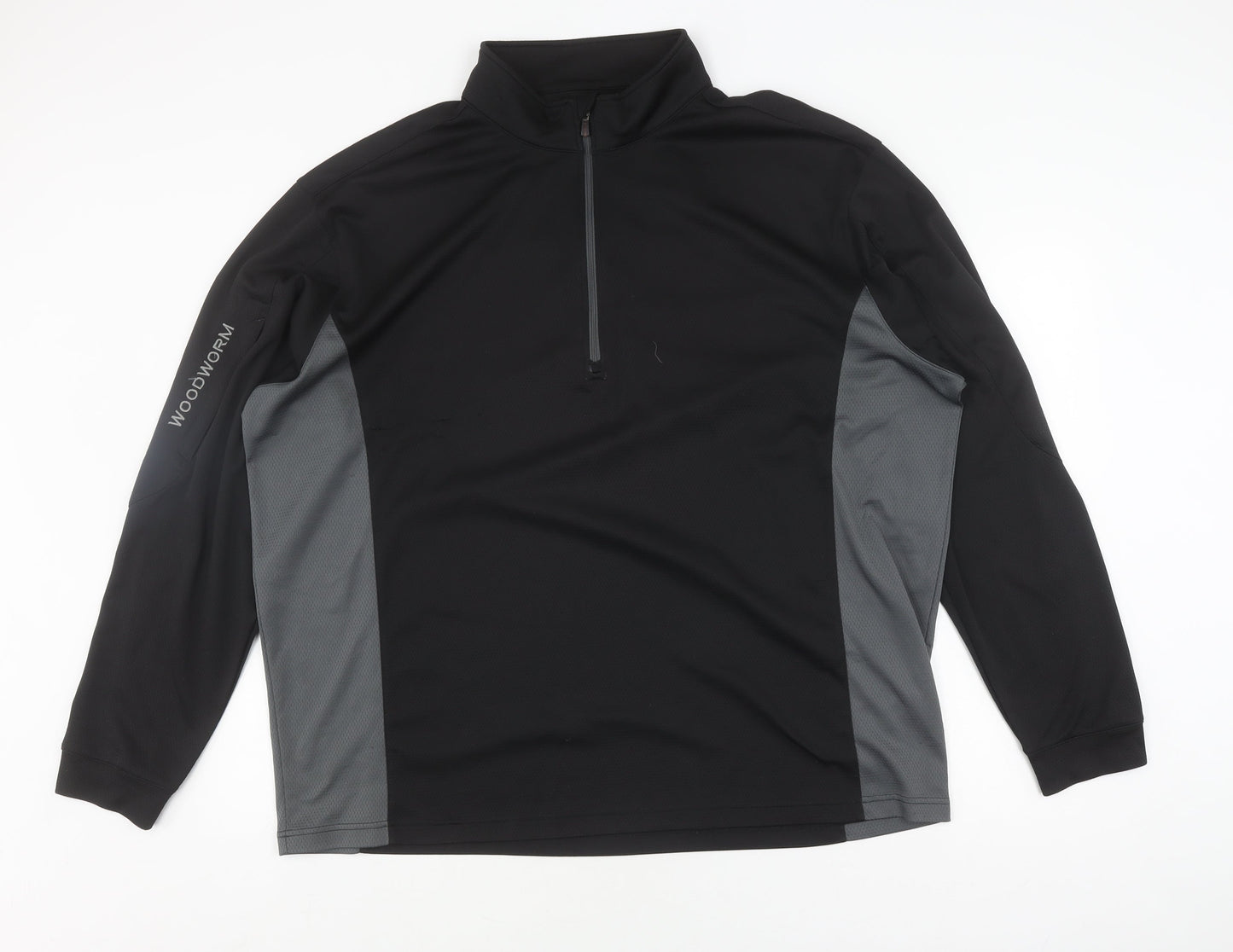 Woodworm Men's Black 2XL Track Jacket, Breathable