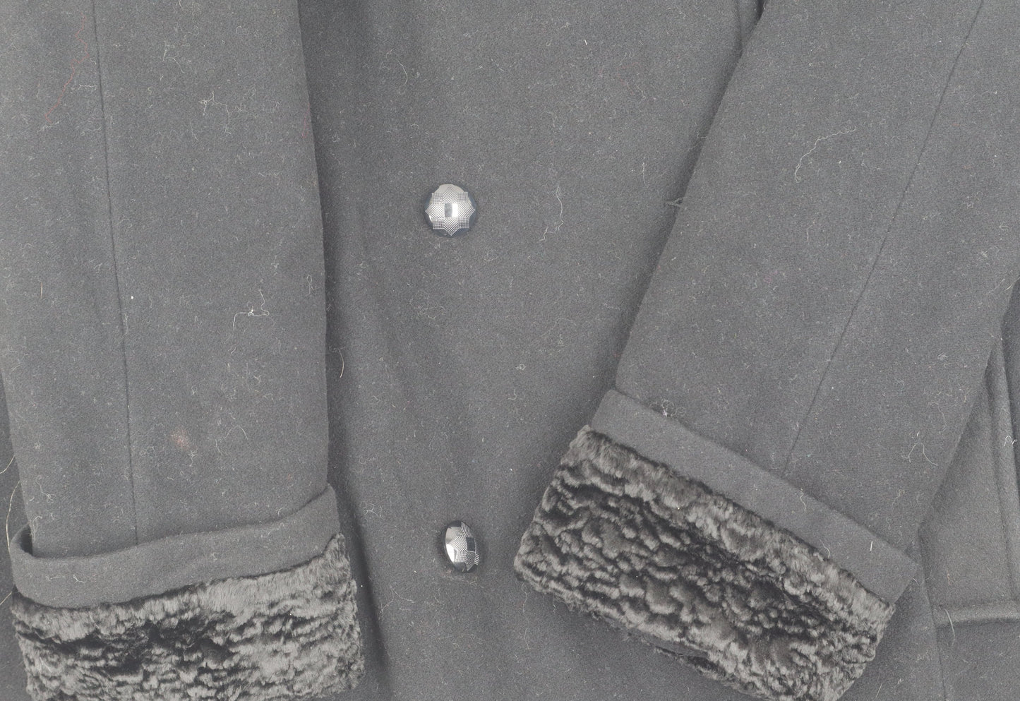 Klass Women's Black Wool Blend Coat Size 14 Winter