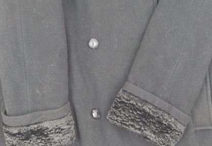 Klass Women's Black Wool Blend Coat Size 14 Winter