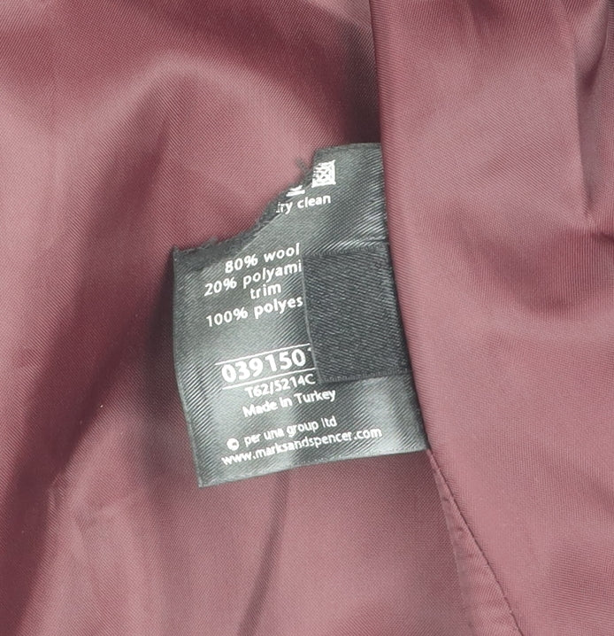 Womens UK Size 16 Marks and Spencer Purple Basic Jacket