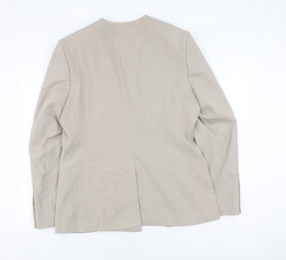 Mens UK Size 42 boohooMAN Regular Beige Suit Jacket