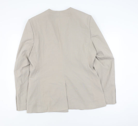 Mens UK Size 42 boohooMAN Regular Beige Suit Jacket