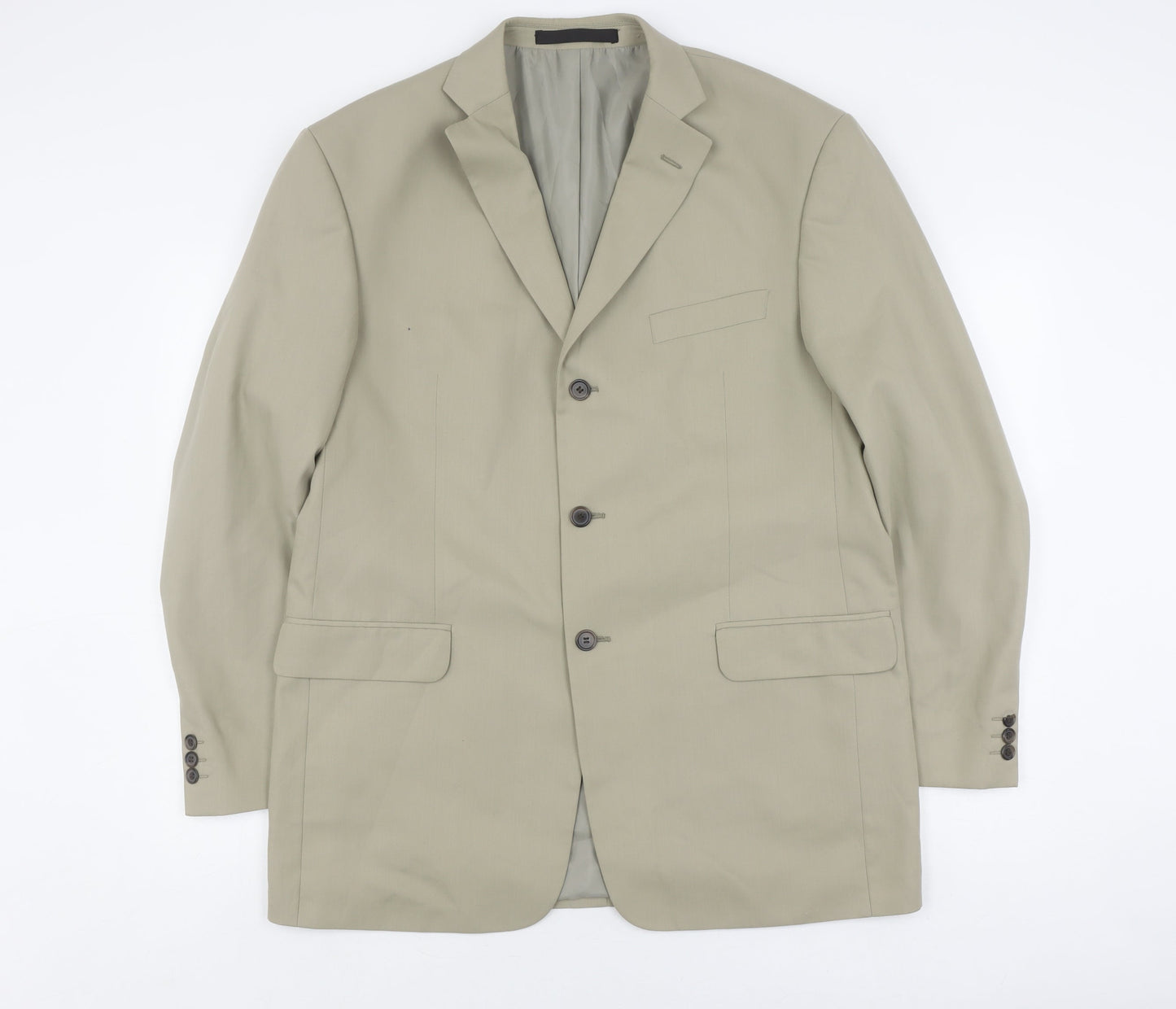 Mens UK Size 42 Marks and Spencer Regular Beige Suit Jacket
