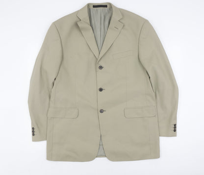 Mens UK Size 42 Marks and Spencer Regular Beige Suit Jacket