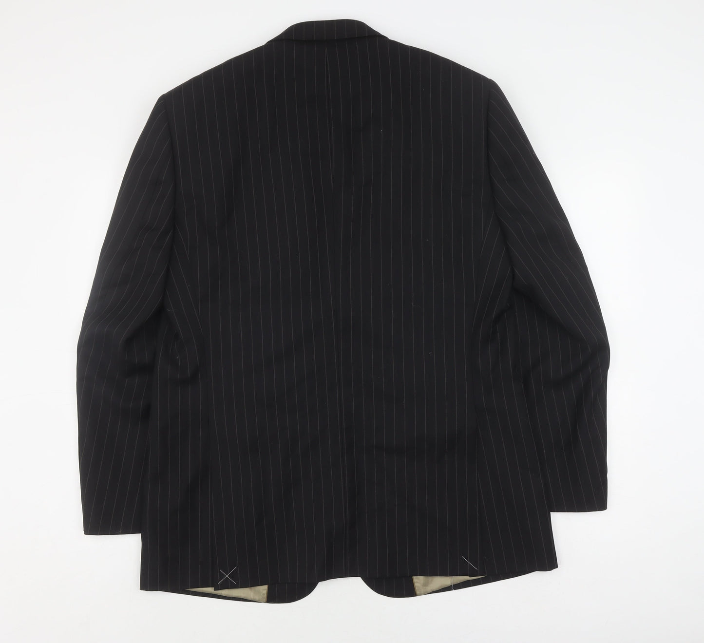 Visconti Uomo Men's Black Striped Blazer 42R