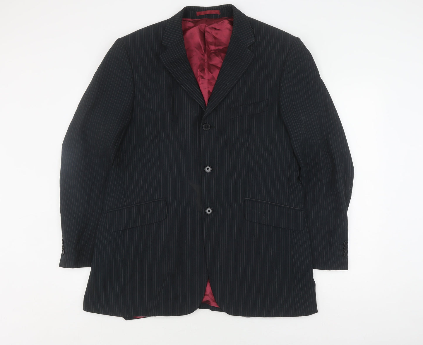 Mens UK Size 40 Burton Regular Black Suit Jacket