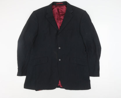 Mens UK Size 40 Burton Regular Black Suit Jacket