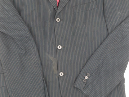 Mens UK Size 40 Burton Regular Black Suit Jacket