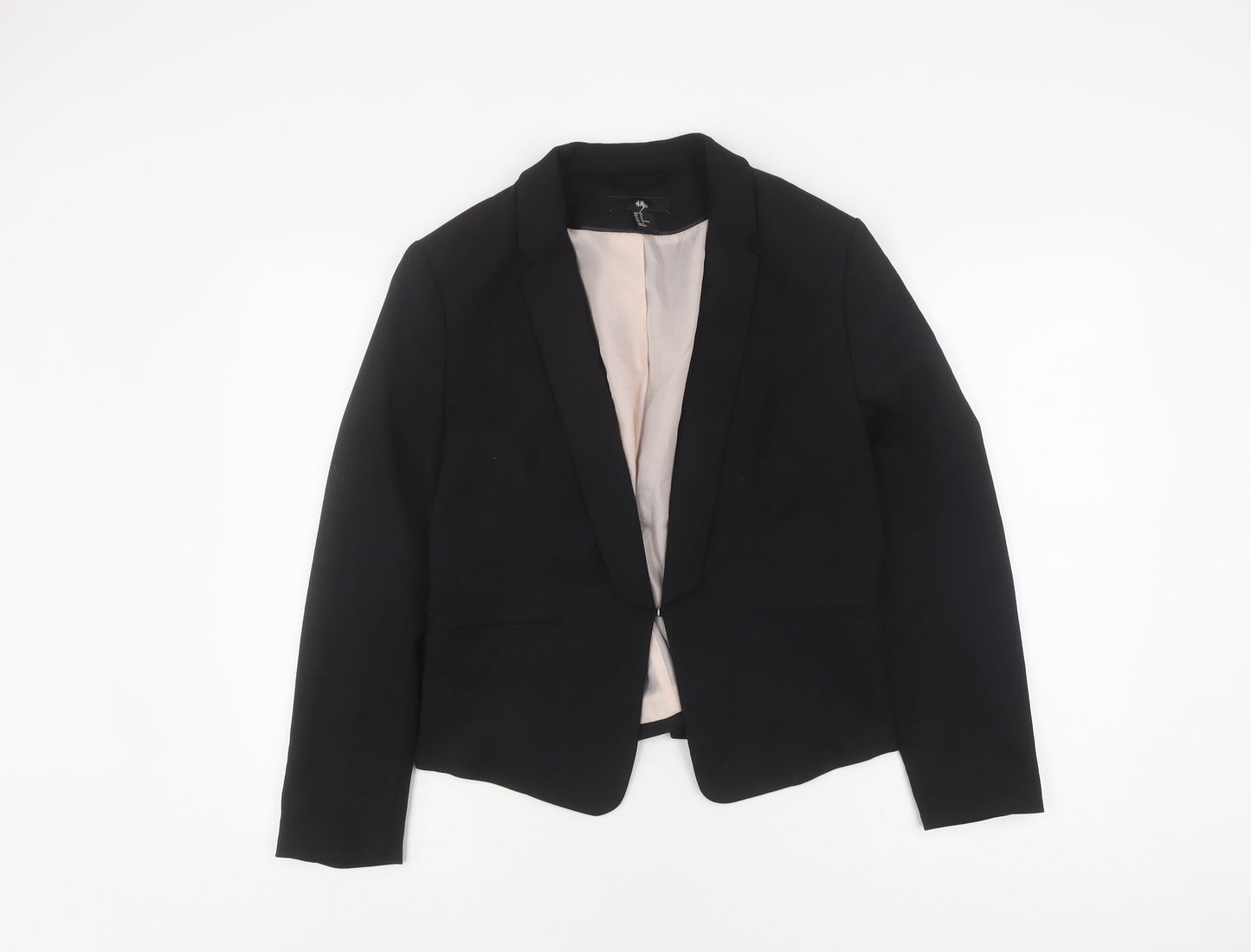 H&M Women's Black Blazer Size 14 Regular Fit