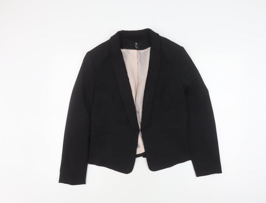 H&M Women's Black Blazer Size 14 Regular Fit