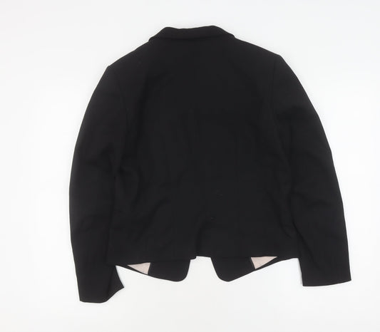 H&M Women's Black Blazer Size 14 Regular Fit