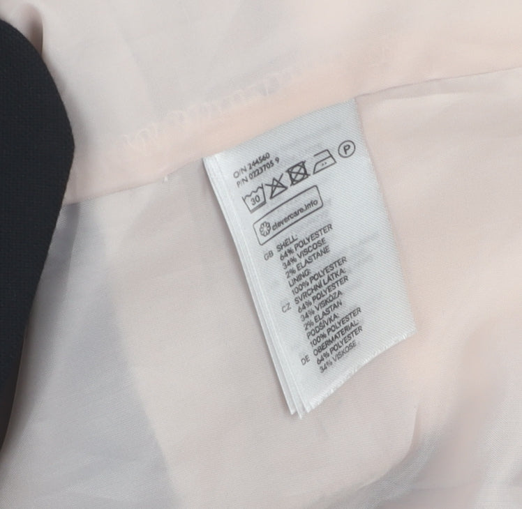 H&M Women's Black Blazer Size 14 Regular Fit