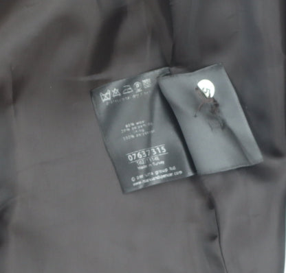 Womens UK Size 10 Marks and Spencer Black Overcoat