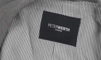 Mens UK Size 40 Peter Werth Regular Grey Suit Jacket