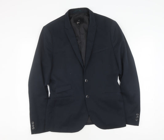 Mens UK Size 38 H&M Regular Blue Suit Jacket