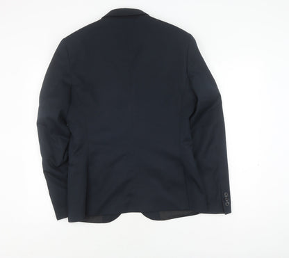 Mens UK Size 38 H&M Regular Blue Suit Jacket