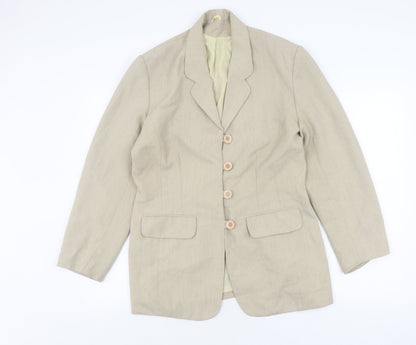 Dorothy Perkins Women's Beige Blazer Size 14