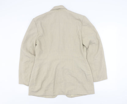 Dorothy Perkins Women's Beige Blazer Size 14