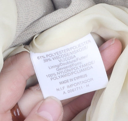 Dorothy Perkins Women's Beige Blazer Size 14