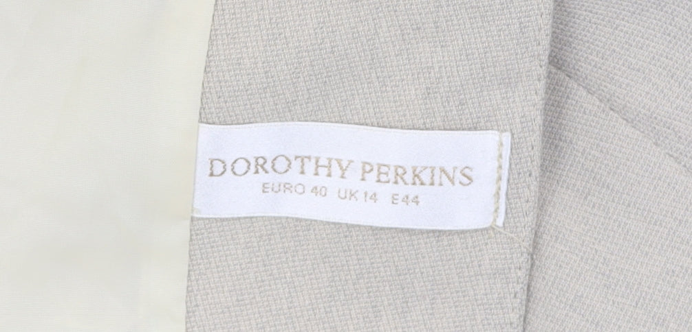 Dorothy Perkins Women's Beige Blazer Size 14