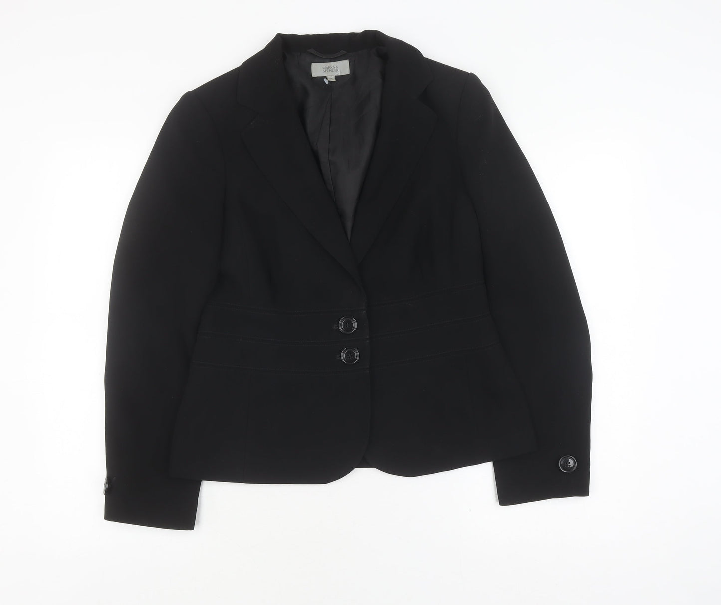 Marks and Spencer Women Black Suit Jacket Size 12