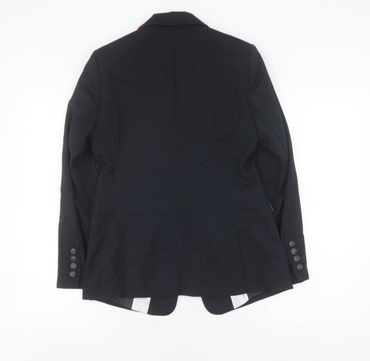 Next Women's Black Pinstripe Blazer Suit Size 12