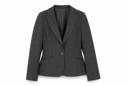 Oasis Women's Grey Check Blazer Size 12