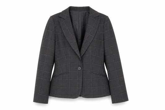 Oasis Women's Grey Check Blazer Size 12