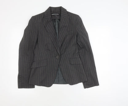 Warehouse Grey Pinstripe Women's Blazer Size 8