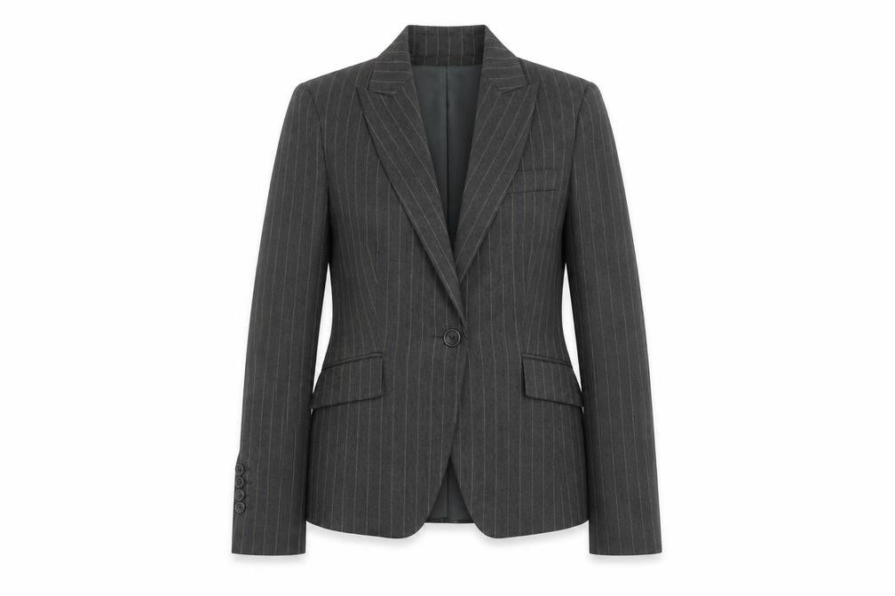 Womens UK Size 8 Warehouse Regular Grey Blazer