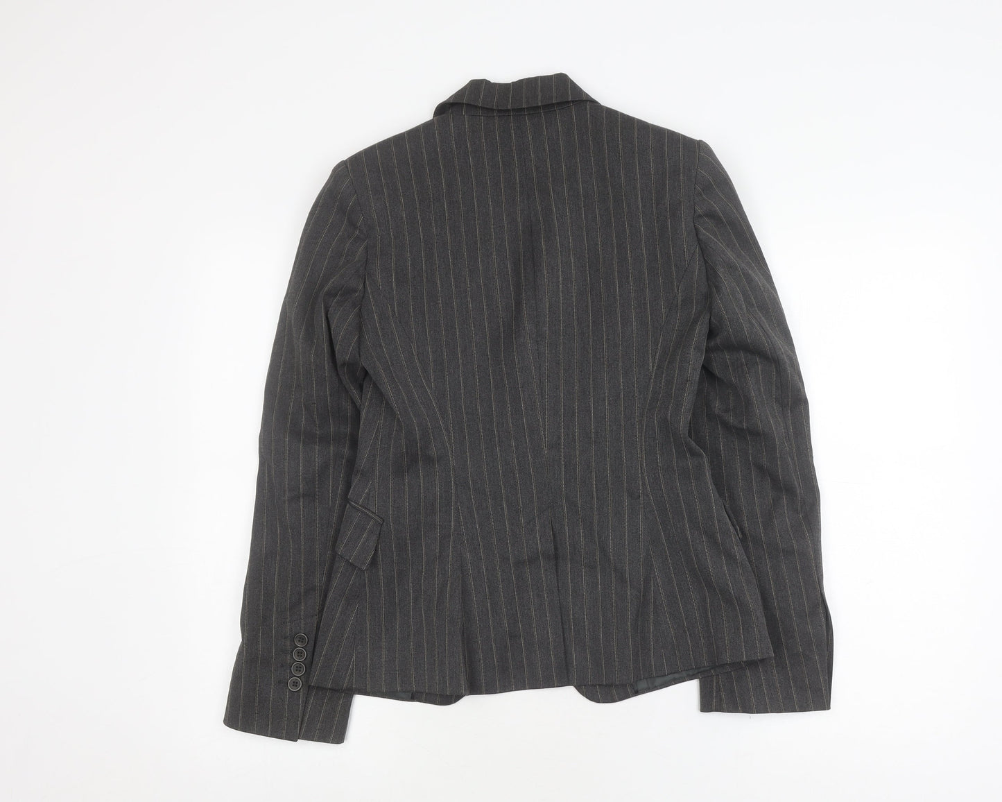 Warehouse Grey Pinstripe Women's Blazer Size 8
