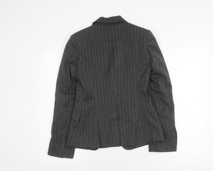 Warehouse Grey Pinstripe Women's Blazer Size 8