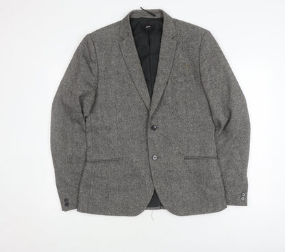 Mens UK Size 42 H&M Regular Grey Suit Jacket