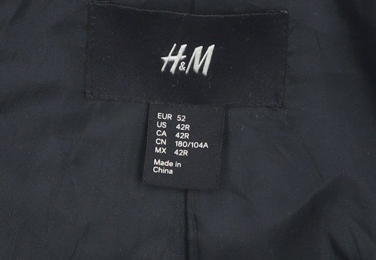 Mens UK Size 42 H&M Regular Grey Suit Jacket