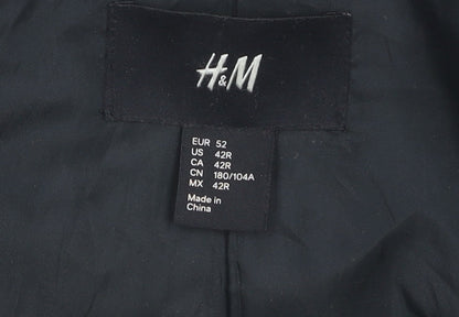 Mens UK Size 42 H&M Regular Grey Suit Jacket
