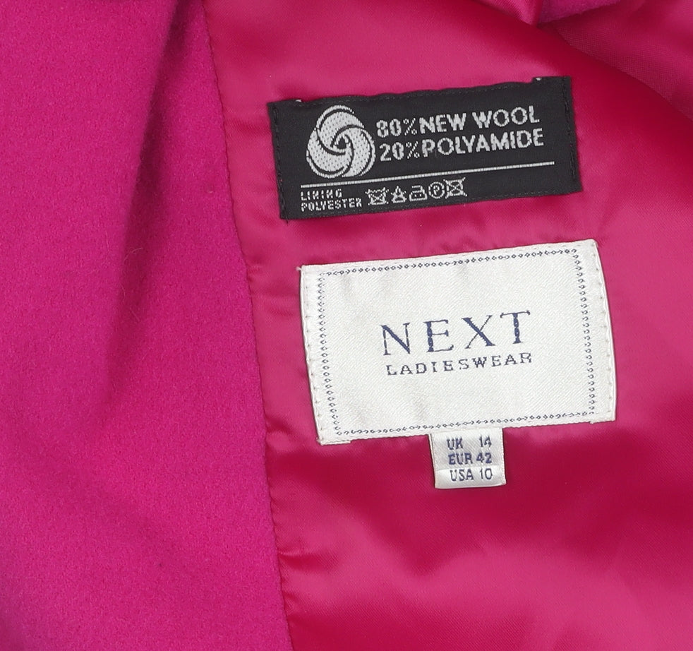 Womens UK Size 14 Plus NEXT Pink Basic Jacket
