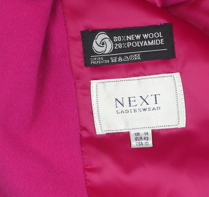 Womens UK Size 14 Plus NEXT Pink Basic Jacket