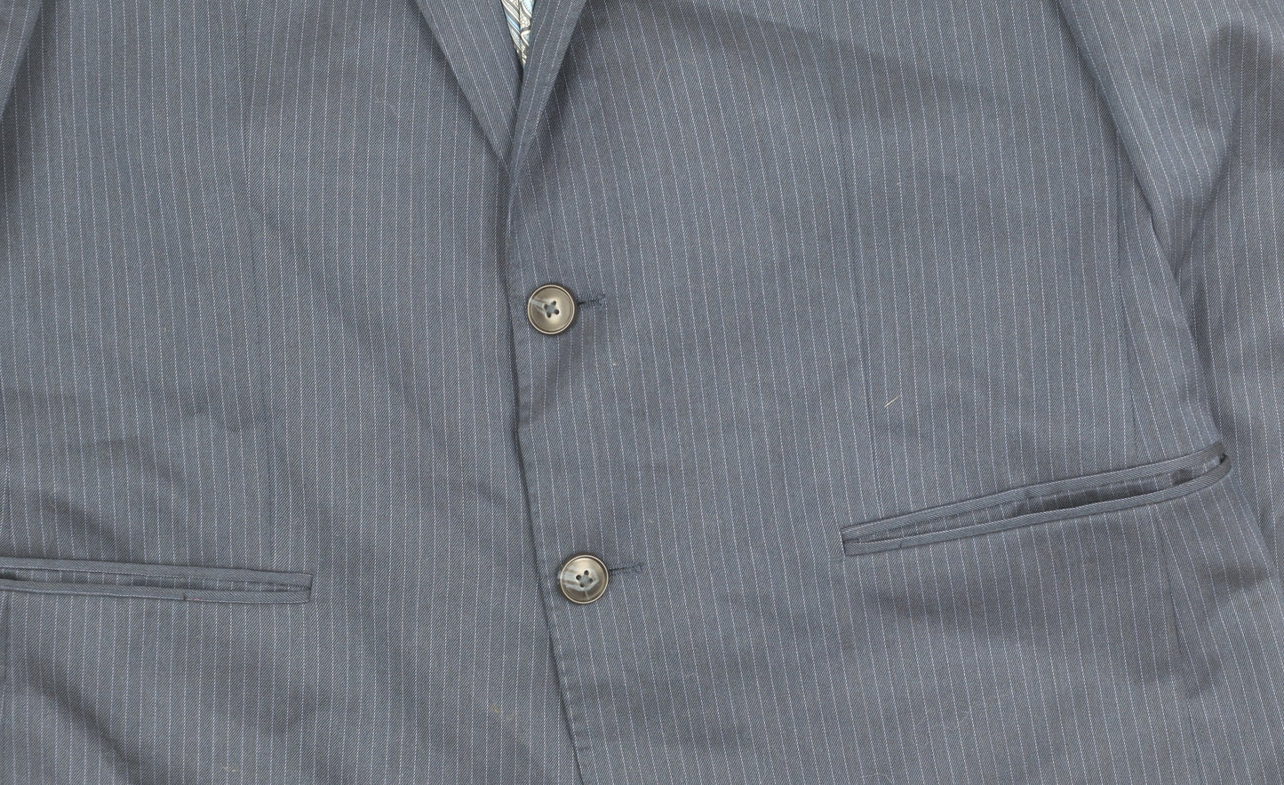 Mens UK Size 40 Marks and Spencer Regular Blue Suit Jacket