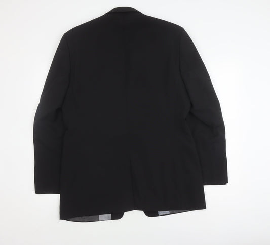 Mens UK Size 40 Jeff Banks Regular Black Suit Jacket