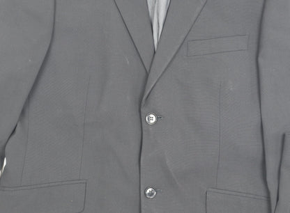 Mens UK Size 40 Jeff Banks Regular Black Suit Jacket