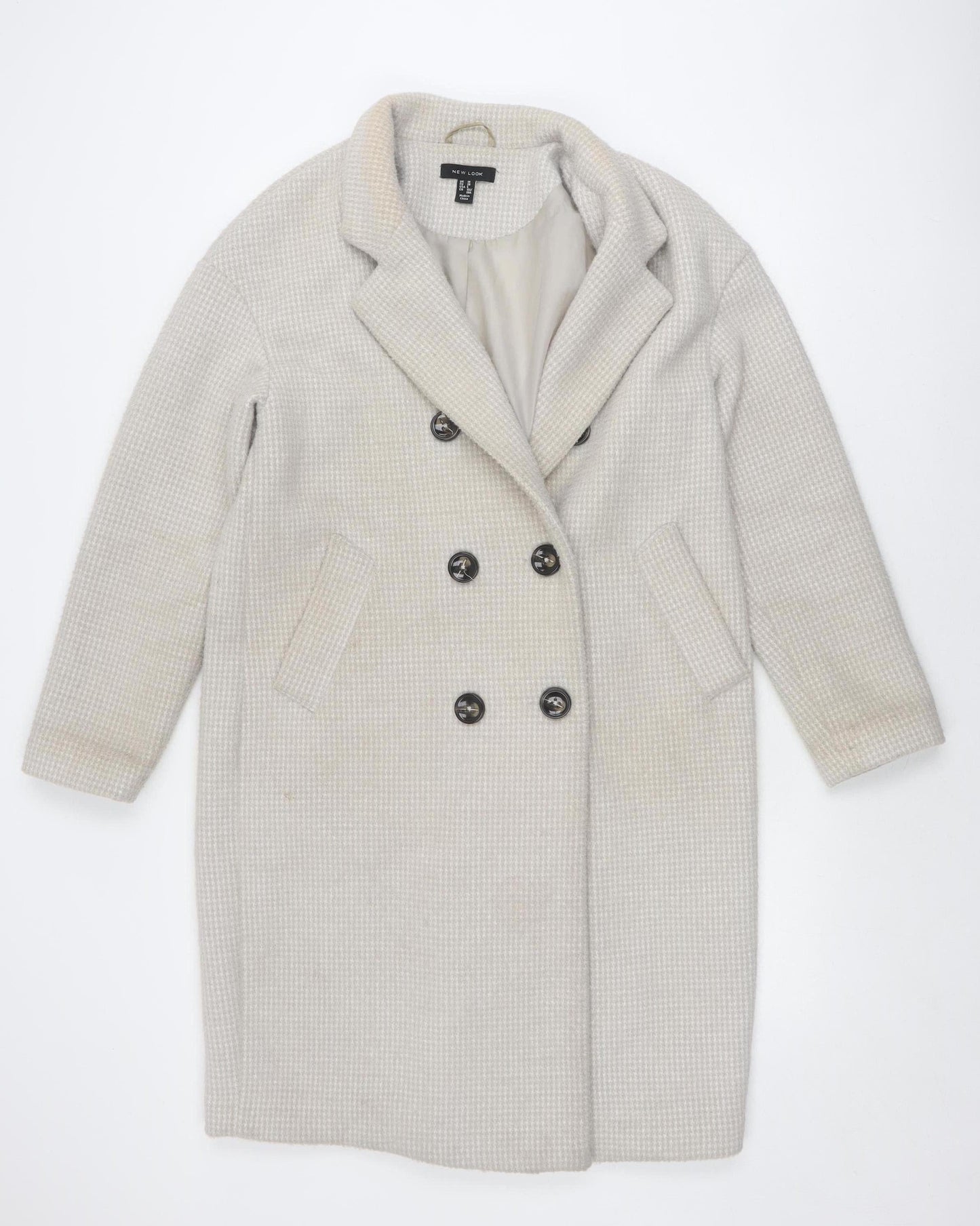 New Look Beige Women's Pea Coat Size 10