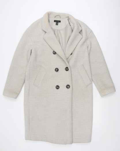 New Look Beige Women's Pea Coat Size 10
