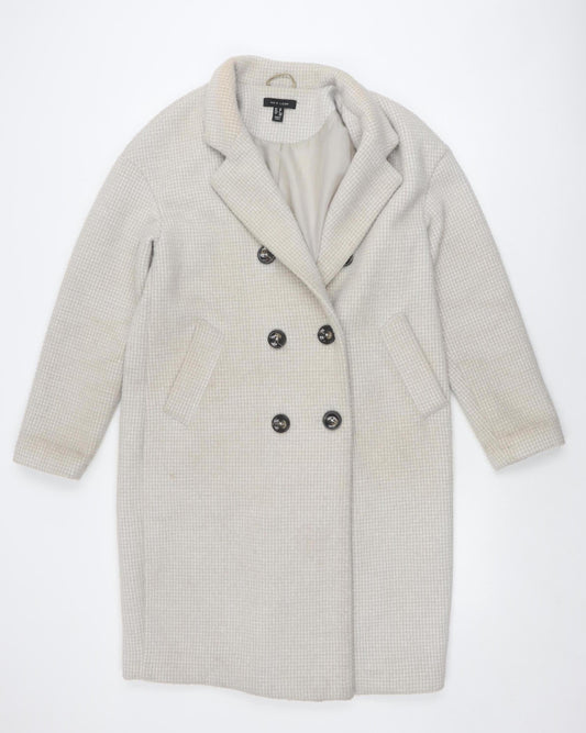 New Look Beige Women's Pea Coat Size 10