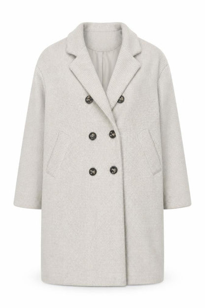Womens UK Size 10 New Look Beige Pea Coat
