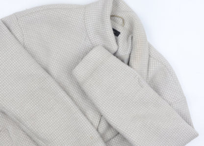 New Look Beige Women's Pea Coat Size 10