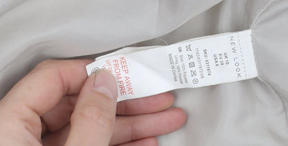 New Look Beige Women's Pea Coat Size 10