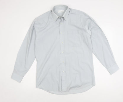 Marks and Spencer Men's Light Blue Long Sleeve Shirt