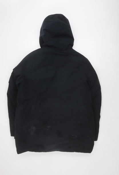 Mens UK Size M NEXT Black Parka Coat