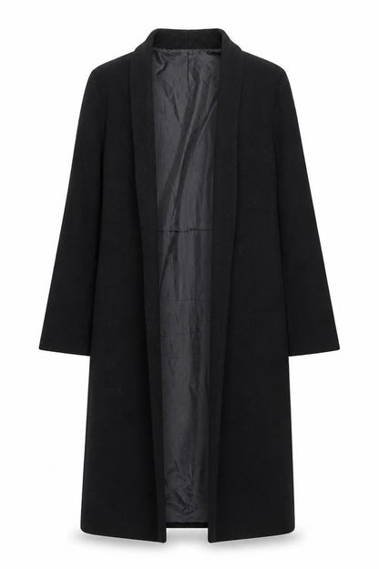 Womens UK Size 8 Boohoo Black Trench Coat